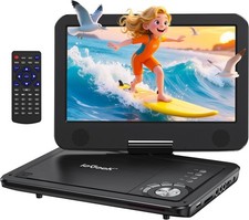 ieGeek 12.5" Portable DVD Player with HD Swivel Screen,Region Free,5 Hrs Battery