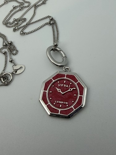 Sterling 925 silver enamel - silver, red