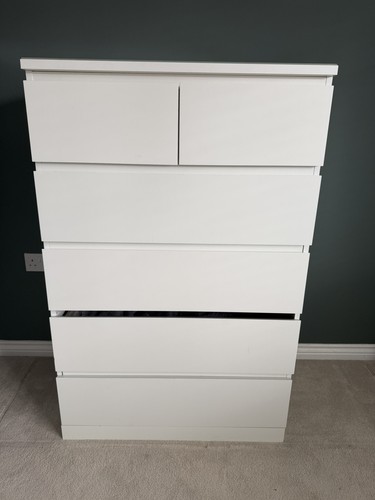 Ikea malm white double chest - ikea,