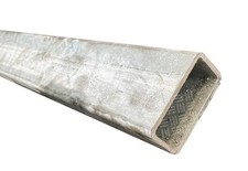 Galvanised box section steel