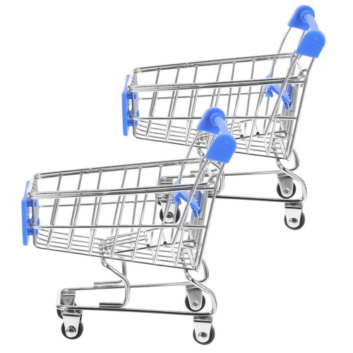2pcs mini supermarket cart - supermarket,