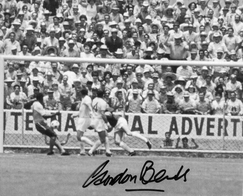 Gordon banks signed photograph - banks,