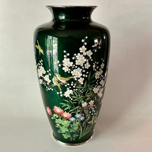 Large cloisonne vase 4 - large, 12