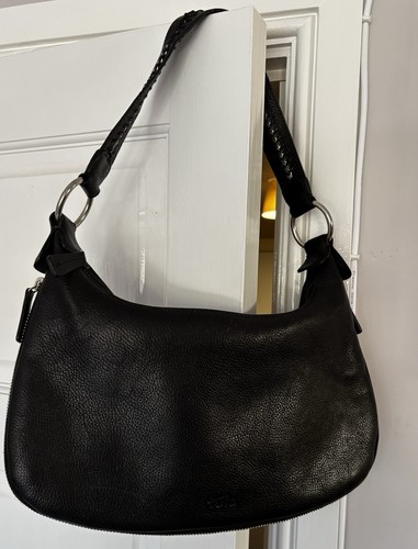 Tula black leather handbag - black,