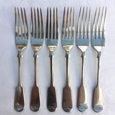 Antique Dinner Table Forks 2 x
