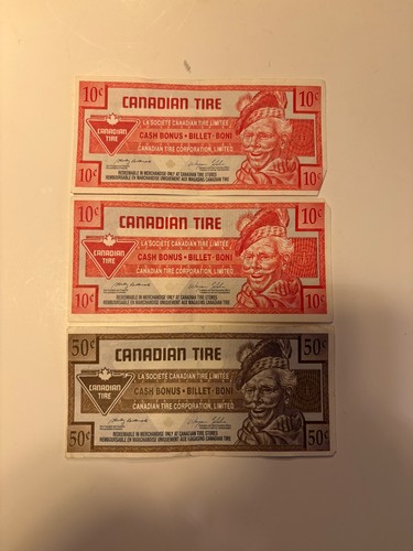 Canadian tire money 10cents