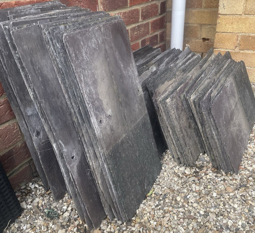 Grey roof slates - grey,
