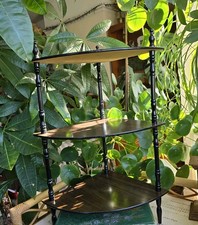 Vintage What Not Display Shelf Wall Wooden Curios Plant Stand Rustic Old World