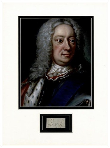 King george autograph - george, ii