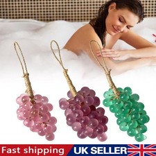 Handmade Grapes Cluster Shaped Soaps,Grape Soap on a Rope,Cold Process Bath Soap