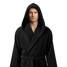 Luxury Black Hooded Organic
