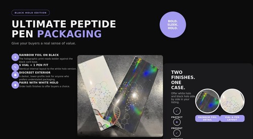 X10 empty peptide pen - pen, boxes