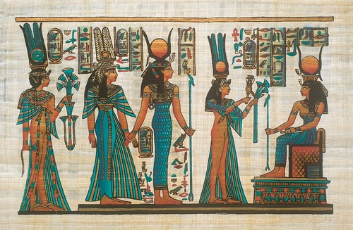 Egyptian papyrus art - egyptian,