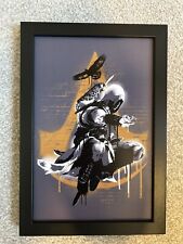 Laminated Assassins Creed Stencil Graffiti Jump  Merchandise Collectibles Poster