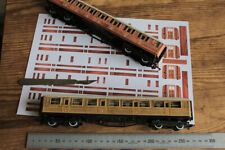 LNER Hornby Gresley Coaches x5 wood effect Teak Vinyl render Kit for x 5 coach's