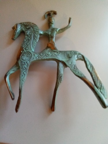 Greek brass figure - figure, on
