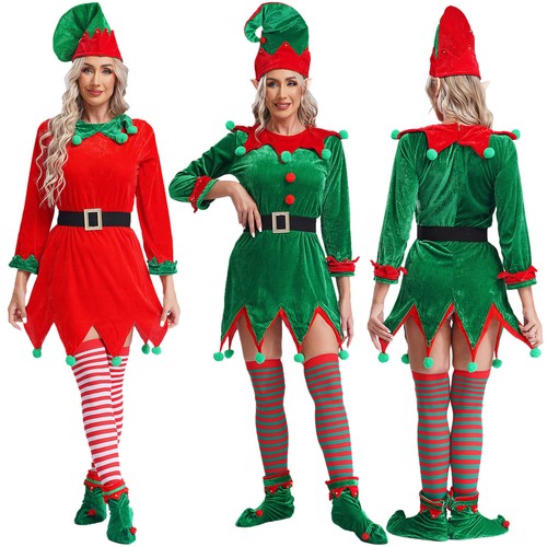 Womens mens elf costume - uk,