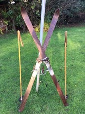 PAIR ANTIQUE VINTAGE WOODEN