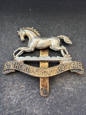 3rd Kings Own Hussars, Original British Army Cap Badge.
