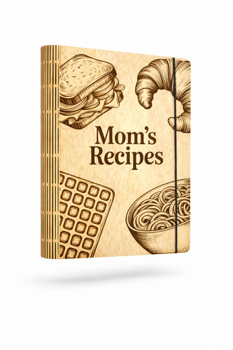 Personalized wooden recipe - wooden,
