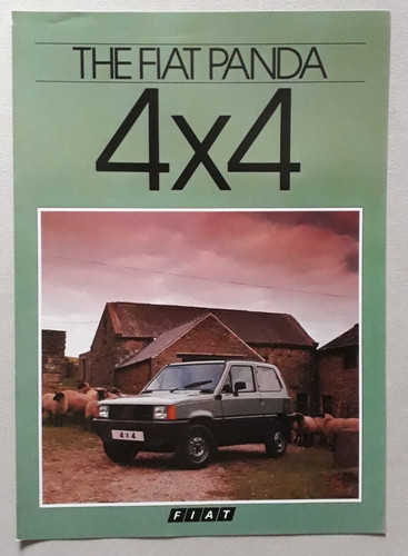 Fiat panda 4x4 brochure 1984 - fiat,