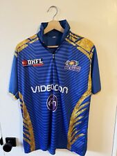 MENS 2XL Videocon Mumbai Indians Cricket Jersey BROKEN ZIPPER