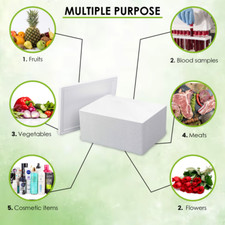 FREE POSTAGE Polystyrene Durable Cool Boxes & Ice Packs & Filler– Keep It Cool!