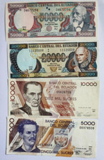 Ecuador 4 Pcs SET, 5000 10000