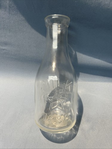 Vintage antique quart glass - quart,