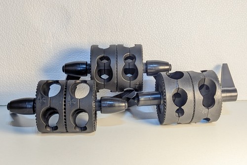 Three dual swivelling grip - three,