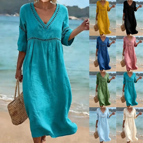 2026 women neck linen cotton - 2026,