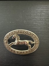 Northamptonshire Yeomanry White Metal Army Cap Badge B29