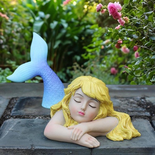 Mermaid garden figurine - garden,