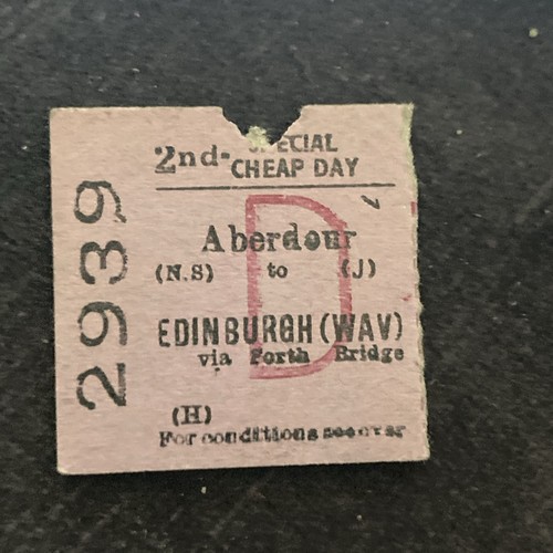 Half railway ticket - , (
