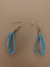 Handmade Beaded African Earrings NEW WITH MINOR DEFECT DANGLE DROP STYLE REDUCED