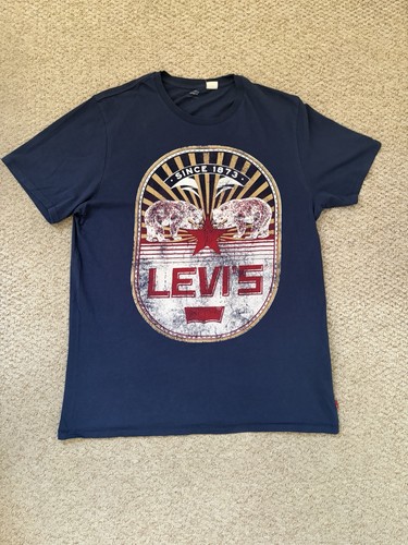 Levi men tshirt navy - tshirt,