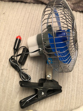 Blue Static Fan For Car Clip