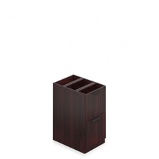 Offices To Go OTG File/File Pedestal 22"d x 16"w with Mahogany Free Shipping