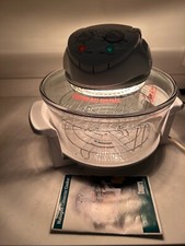 Portable White 12L Halogen Convection Oven Cooker 1400W Booklet Working V. Clean