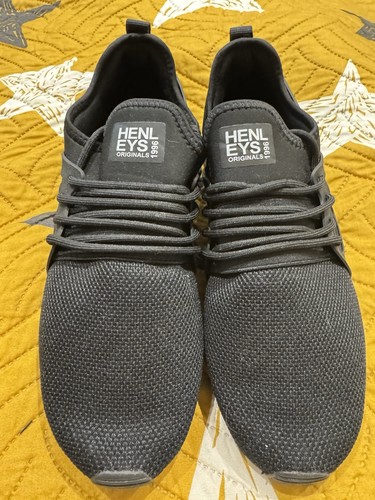 Henley black unisex lace up - henley's,