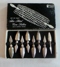 Vintage boxed Corn on the Cob holders Silver plated unused