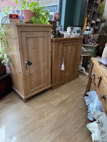 Tall antique pine - antique, linen
