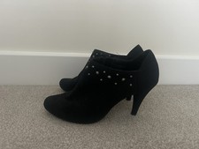 Black Suede Shoe Boots With