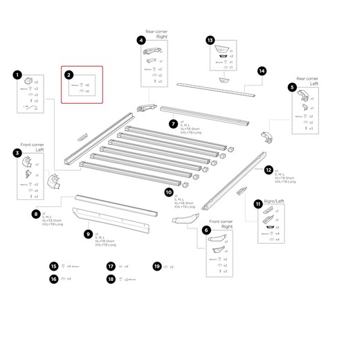 Thule bolts nuts for - bolts,