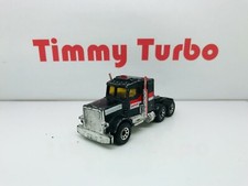 MATCHBOX CONVOY 1981 PETERBILT BLACK SUPER TRACTOR UNIT 80 MM LONG DIECAST 65