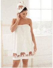 Elephant Cream Body Towel Wrap