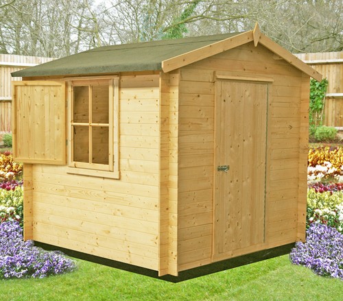 8x8 garden log cabin - 8x8,