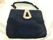 Elegant Vintage Art Deco Handbag with Bakelite Clip, 1930s.