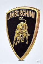 Lamborghini badge, original