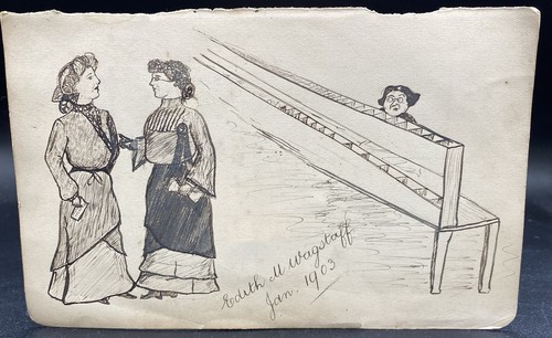 Antique 1903 hand sketched - antique,